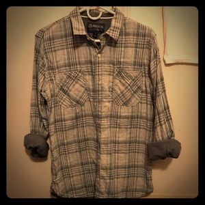 Men’s Green Plaid Button Up